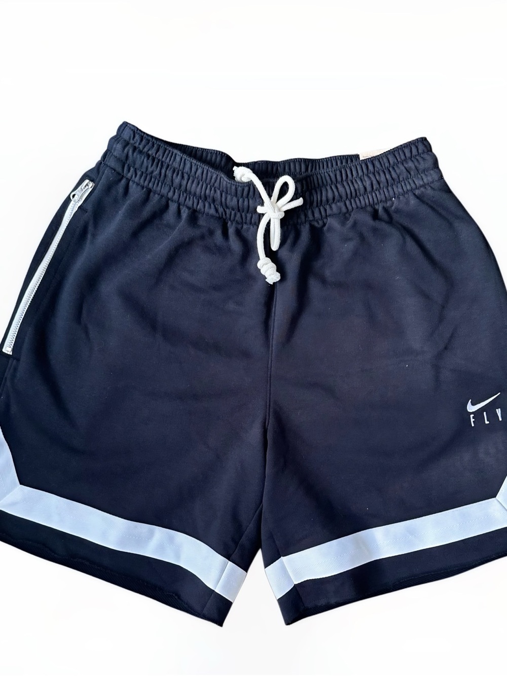 Nike Women’s Black Athletic Shorts with White Trim